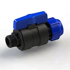 Кран шаровый обжим-наруж 32-1 ПЭ PN16