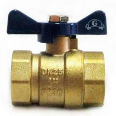 Кран шаровый 1" ГГ бабочка