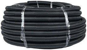 Труба гофр. 32 мм ПНД с зондом (50м) черная VKL electric