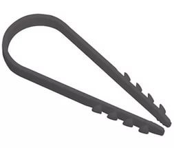 Хомут-дюбель 11-18мм. (100шт)  черн.