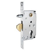 замок Врезной БУЛАТ ЗВ4-1К.40.72.22.04 хром 40мм под ц/м, м/о 72 мм ДЛЯ ОТКАТНЫХ ВОРОТ, без ручки