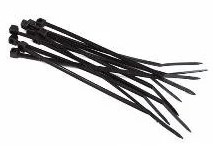 Хомуты нейлоновые 3,6х250 мм. (100шт) для проводов черн.