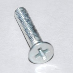 Винт потайн.головка с метр.резьбой 3х16 мм.(25шт) оцинк.!