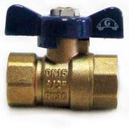 Кран шаровый 1/2" ГГ бабочка