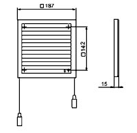 Решетка вент. регулируемая 220х320мм МД2232Р