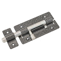 Засов накладной Секрет Киров ЗД-01 круглый серебро 