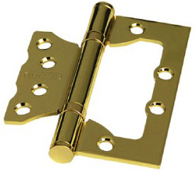 Петля накладная 100х75х2,5 2ВВ РВ золото ARSENAL без врезки 