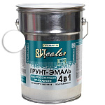 Грунт-эмаль  по ржавчине белая быстросохнущая ВИТ color/ВИТ колор  4 кг.