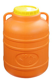 Канистра-бочка 10 л. с крышкой 