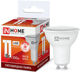 Лампа светодиод. LED-JCDRC-VC 11Вт 4000К нейтр. белый GU10 230В IN HOME