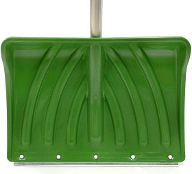 Лопата снеговая 465х340 Крепышок с оц. планкой на заклепках цветная