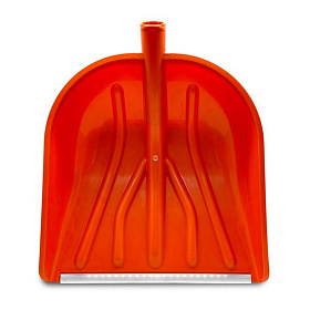 Лопата снеговая 415х400мм Вьюга №5  алюм. планка, цветная