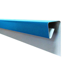 Планка финишная 2м голубая вода RAL5021