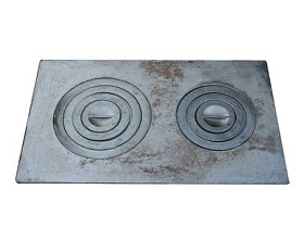 Плита печная П 2-5 с отверс., 760х435мм