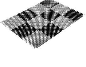 Коврик "Травка" 42х56 см черно-коричневый