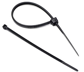 Хомуты нейлоновые 4,8х250 мм. (100шт) для проводов черн.