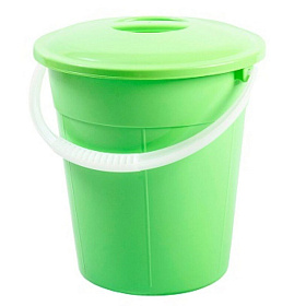Ведро 8л евро пищевое с крышкой в ассортименте