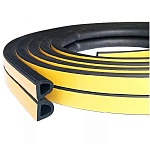 Уплотнитель-самокл. д/окон D40 4WALLS 14х12мм черный (д/щелей 7-11мм) 