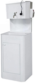 Рукомойник Дачный 500х430 белый (ЭВН-17л + мойка пласт.)