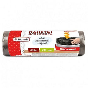 Пакет мусорный ПНД  30л.(20шт) рулон