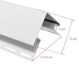 Угол наружный 75 ТН жасмин 3м
