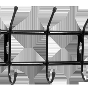 Вешалка настенная 284х188мм (3 крючка) черная