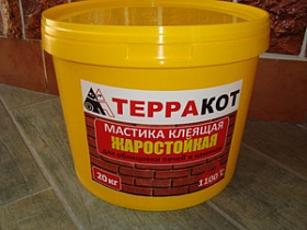 Мастика жаростойкая "Терракот", 1,5кг