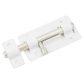 Засов накладной Секрет Киров ЗД-01 круглый белый 