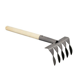 Грабли витые 5 зуб. с черенком ГВ-5