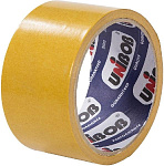 Скотч 50мм х 5м двустор.ткань Unibob белый