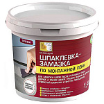 Замазка КОЛЛЕКЦИЯ шпаклевка-замазка по монтажной пене 1,4кг ведро