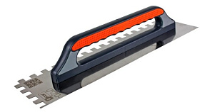 Гладилка DECOR 3К, 480х130мм, нерж зуб 12х12мм, 0,7