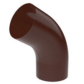 Колено гнутое оцинк. @100 (RAL8017) корич. п/о