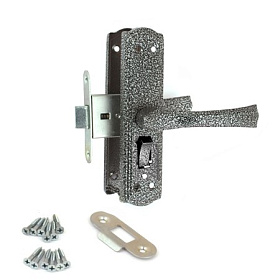 Защелка ЗЩ1Д-2-6  AVERS с фиксацией серебро