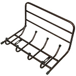 Вешалка настенная 400х238х268мм (4 крючка) с полкой, беж.