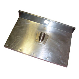 Лопата снеговая оцинк. 500х375 однобортная