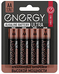 Батарейка алкалиновая Energy Ultra LR6/4B (АА) 4шт блистер