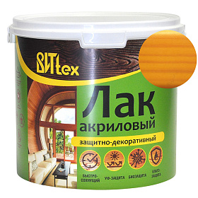 Лак защитно декоративный акриловый сосна ВИТtex 3,3 кг.