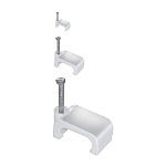 Скоба крепежная прям. 12мм с гвозд. ИЭК USK21-12-100 (100шт/уп)