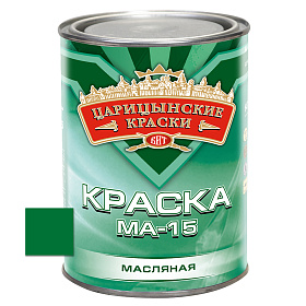 Краска масл. зеленая МА-15  0,8 кг