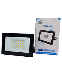 Прожектор светодиодный 102х83х279мм 20W VLF8-20-6500-B 6500K 2400Лм 220V IP65 черный 