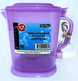 Чайник эл. "Волтера" 1,7л фиолетовый