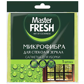  МИКРОФИБРА для стекол и зеркал Master FRESH 