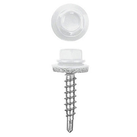 Саморез д/мет.черепицы 5,5х19 мм. (250 шт) белый RAL9003