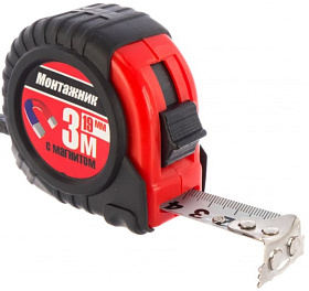 Рулетка 3м х 19мм Монтажник