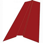 Конек фигурный 150х150х2000 красное вино RAL3005