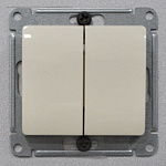 Механизм выключателя 2-кл. СП Glossa 10АХ беж. SchE GSL000251