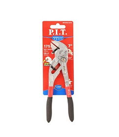 Клещи переставные P.I.T. ADVANCE HPLP06-0175 (175мм, зев 38мм, CR-V, 15 позиций, храповой механизм)