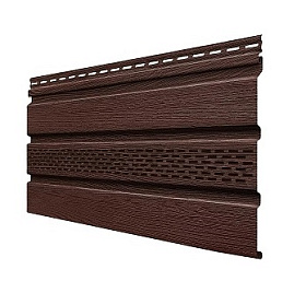 Планка софит Орех частично перфорированная ТН Фактур, 3м