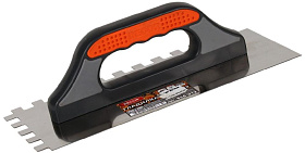 Гладилка DECOR 3К, 300х130мм, нерж., зуб 12х12мм, 0,7мм